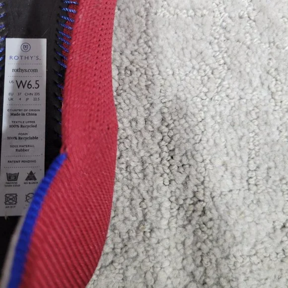 Rothy’s The Flat Scooter Red Round Toe Slip On Shoes Women's Size US 6, 6.5, 10 - Picture 8 of 9